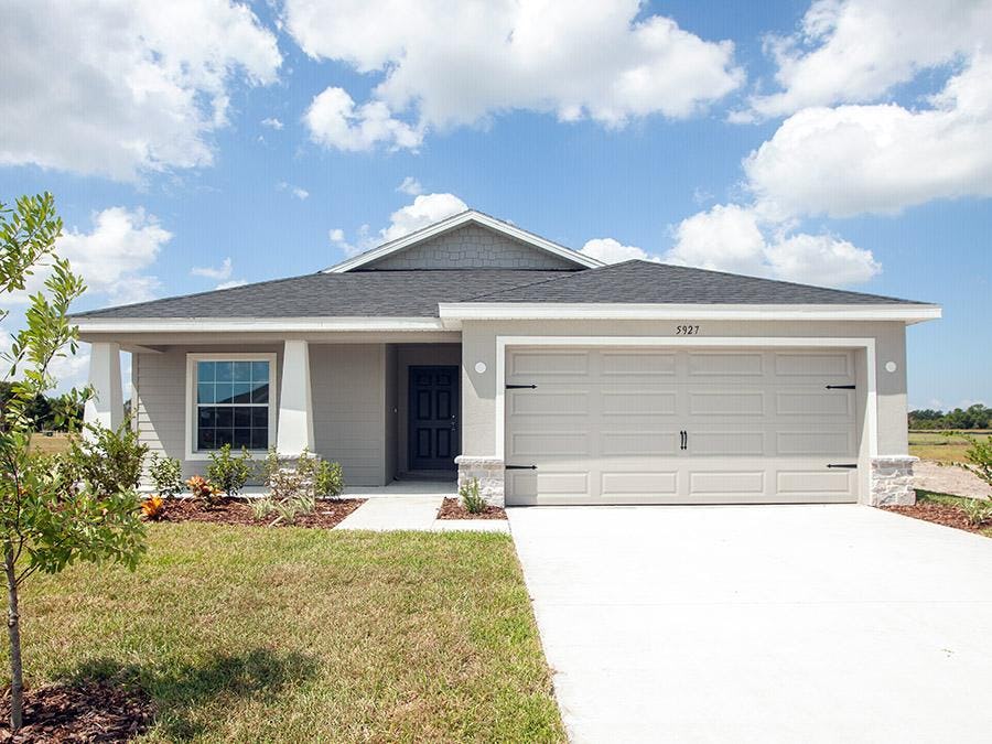 Exterior of the Parker, a top selling new home in Lake Wales, FL